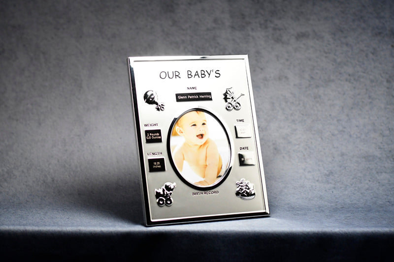 Frame Baby Birth Record - Monarch Trophy Studio