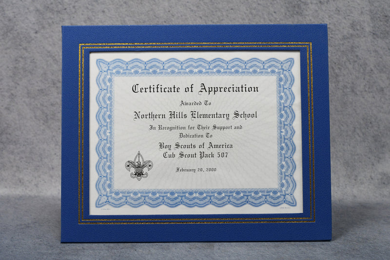 Leatherette Certificate Holder - Monarch Trophy Studio