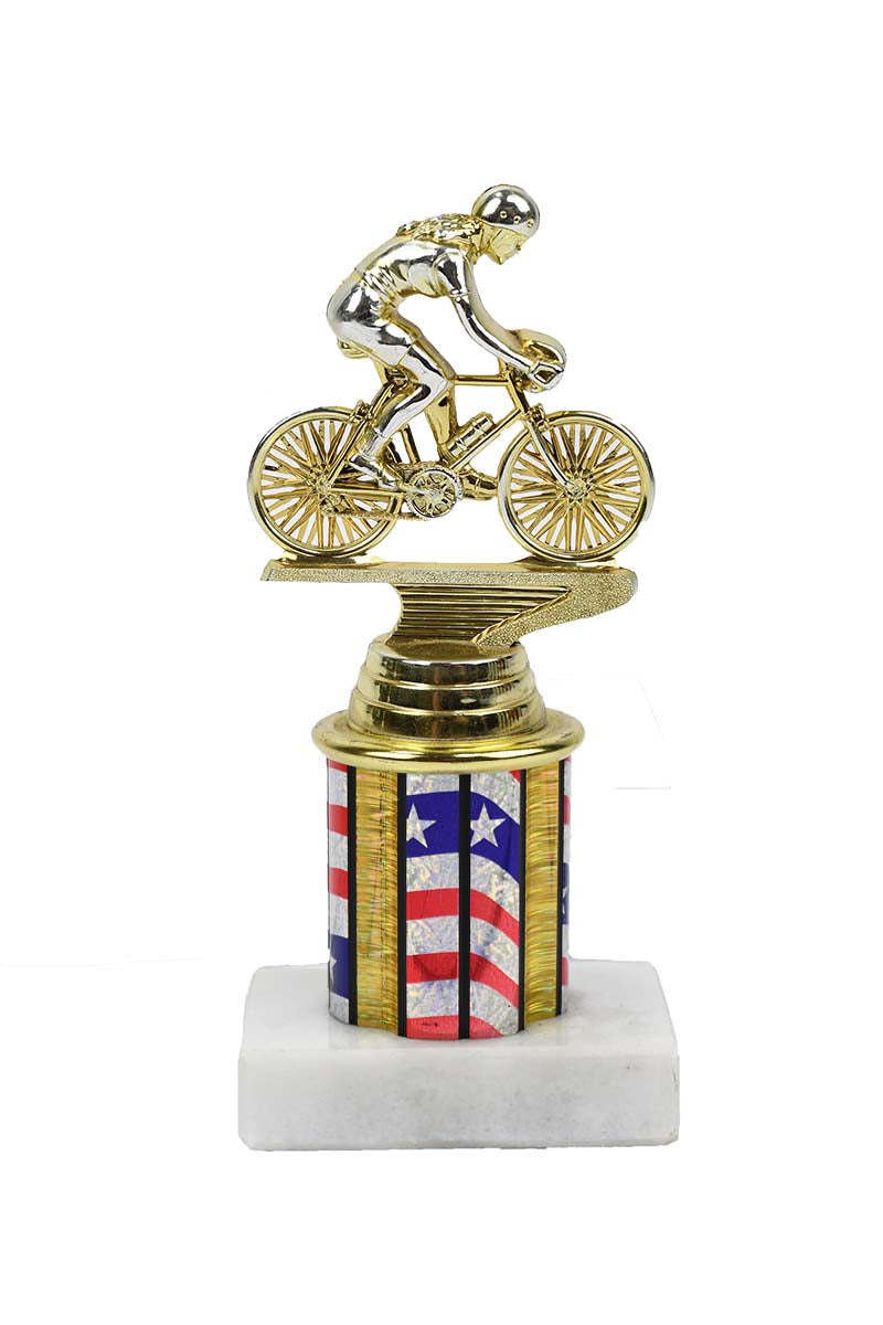 Bike Rodeo Round Column Trophy