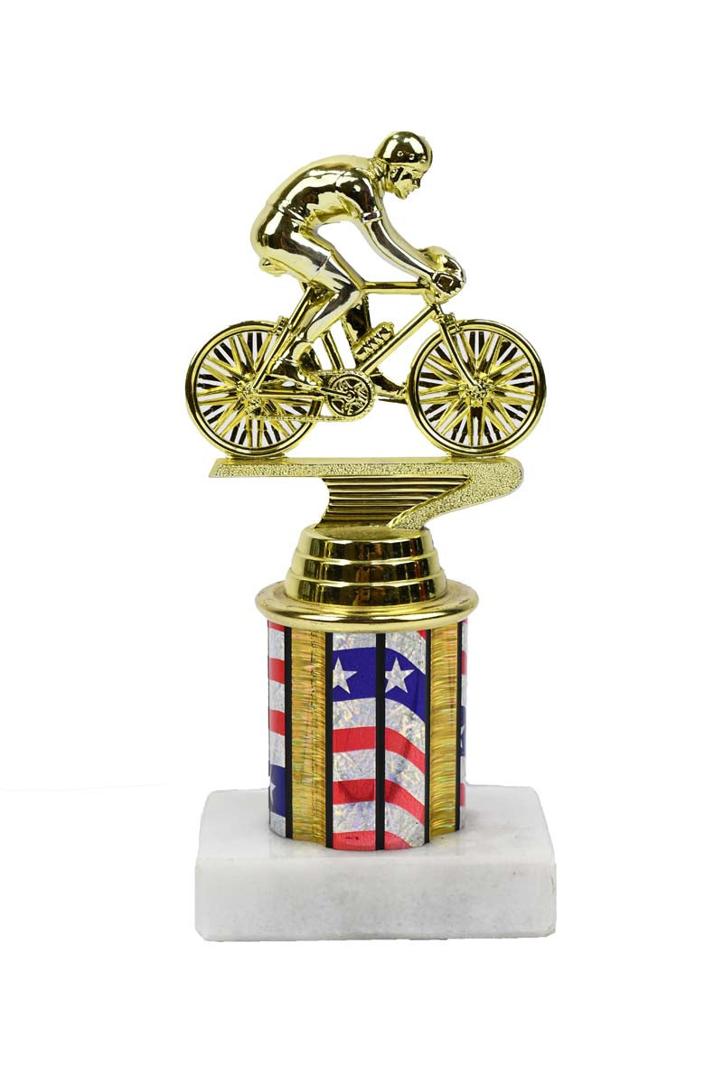 Bike Rodeo Round Column Trophy