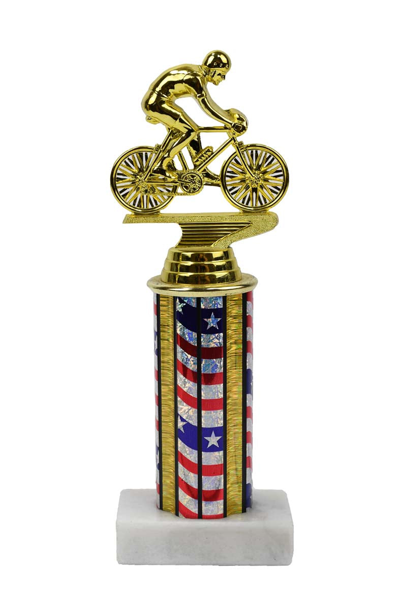 Bike Rodeo Round Column Trophy