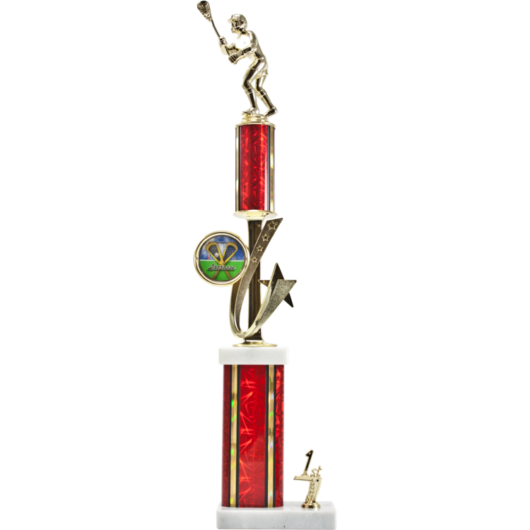 Exclusive Shooting Star Spinner Riser Two-Tier Trophy - Monarch Trophy Studio