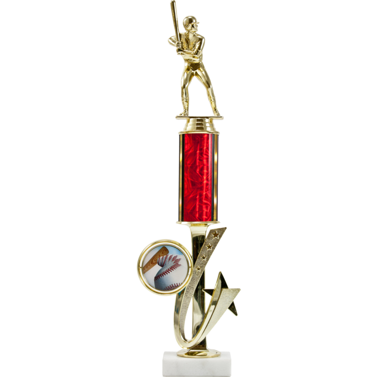 Exclusive Shooting Star Spinner Riser Round Column Trophy - Monarch Trophy Studio