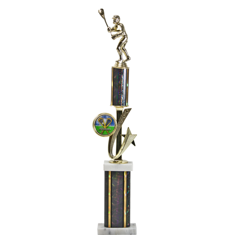 Dual Column Trophy with Riser - Monarch Trophy Studio