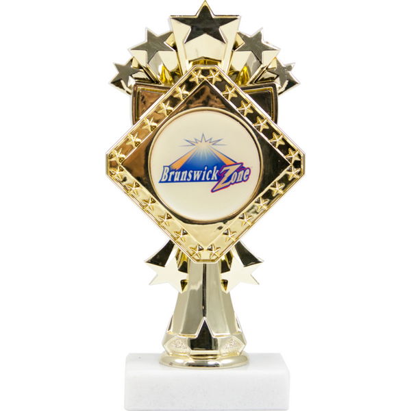 Diamond Series 1st Trophy with Exclusive Diamond Figure - Monarch Trophy Studio