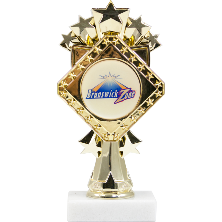 Diamond Series 1st Trophy with Exclusive Diamond Figure - Monarch Trophy Studio