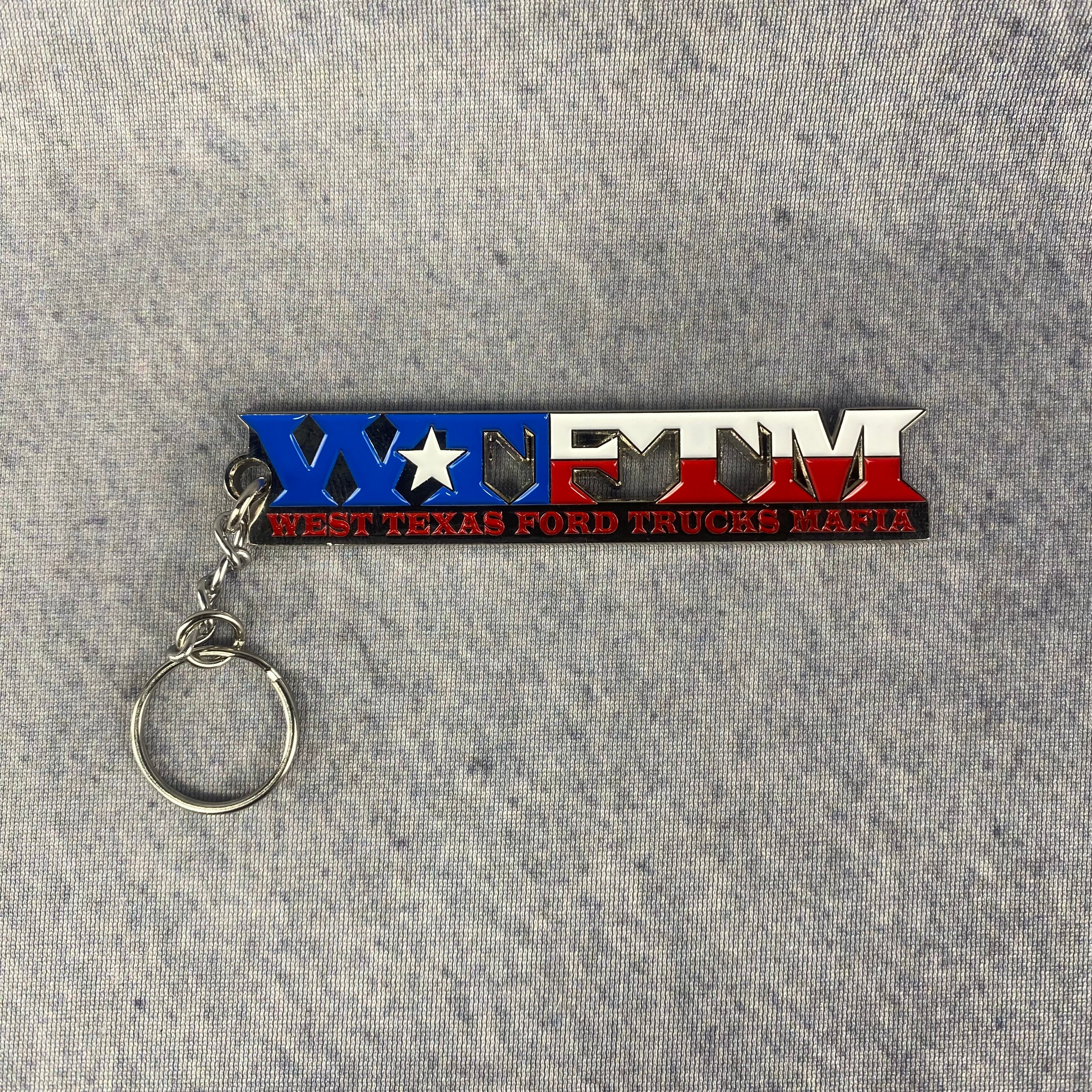 WTFTM Texas Flag Keychain - Monarch Trophy Studio