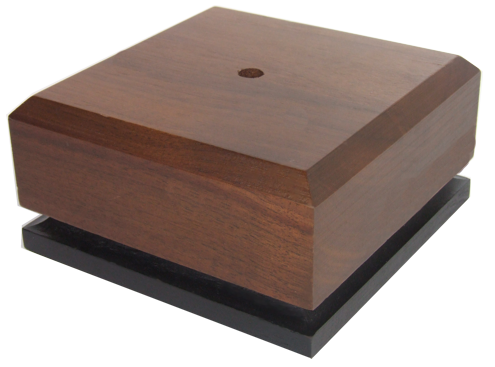 Walnut Black Bottom Base - Monarch Trophy Studio