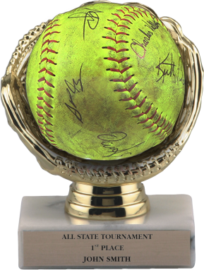Commemorative Softball Display Award - Monarch Trophy Studio