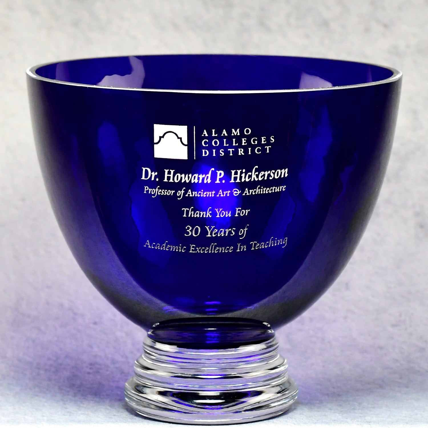 Blue Bowl - Monarch Trophy Studio