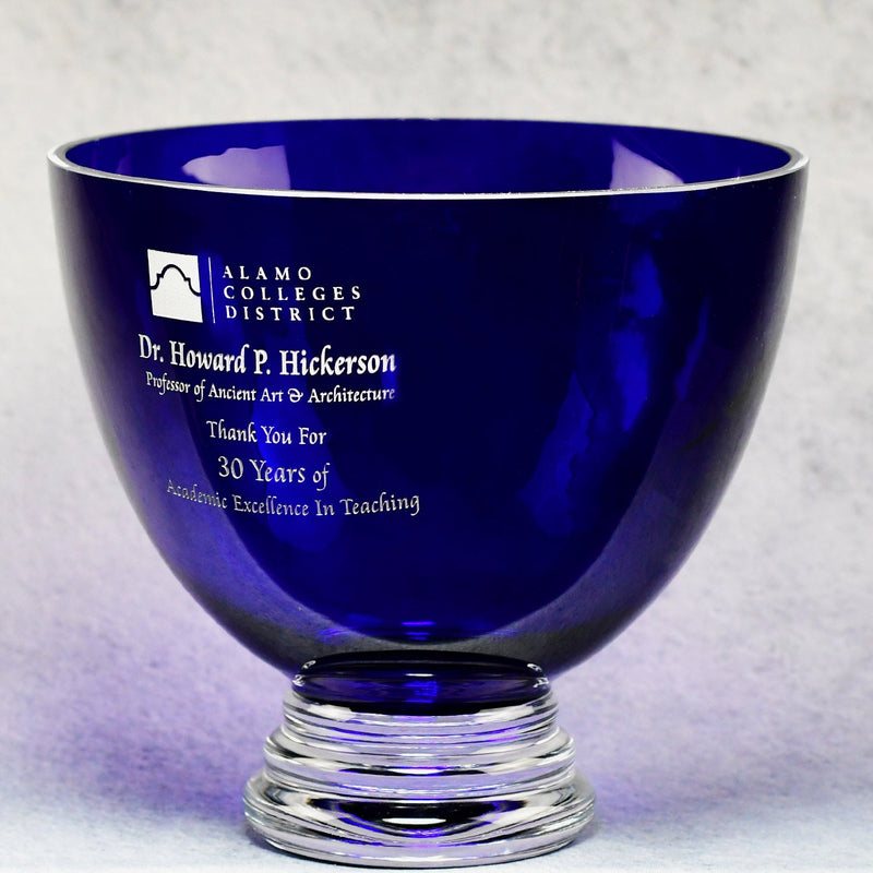 Blue Bowl - Monarch Trophy Studio