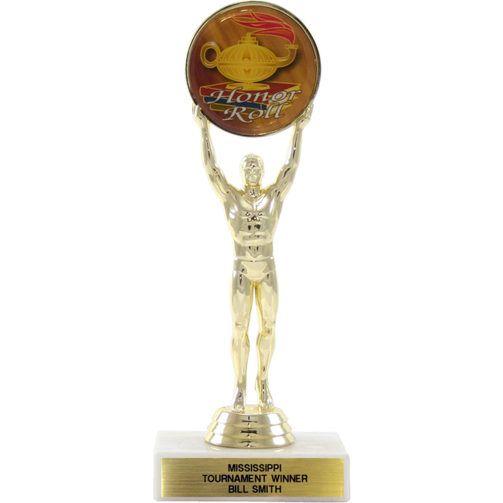 Activity Insert Male Achievement Trophy - Monarch Trophy Studio