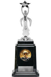 Large Modern Victory with Star Figure on Base - Monarch Trophy Studio