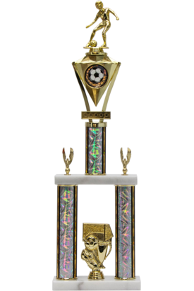 Jewel Riser 2-Post Trophy - Monarch Trophy Studio