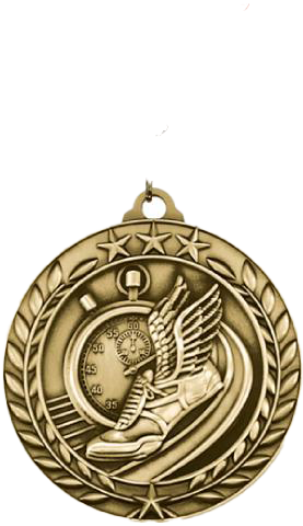 Wreath Antique Medal Sports Series 2.75"