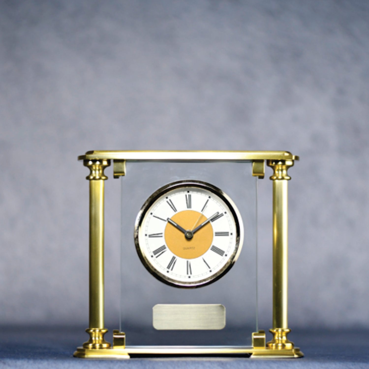 Clock Brass/Glass - Monarch Trophy Studio