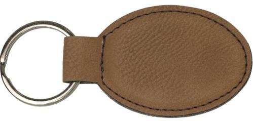 Keychain Leather Oval - Monarch Trophy Studio