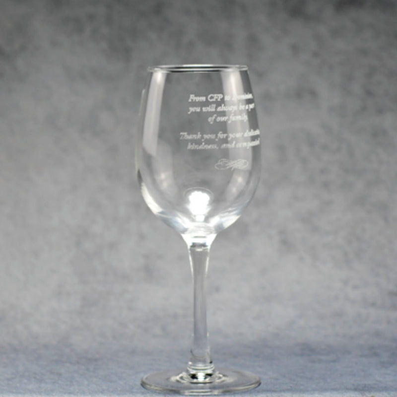 10oz Wine Glass - Monarch Trophy Studio