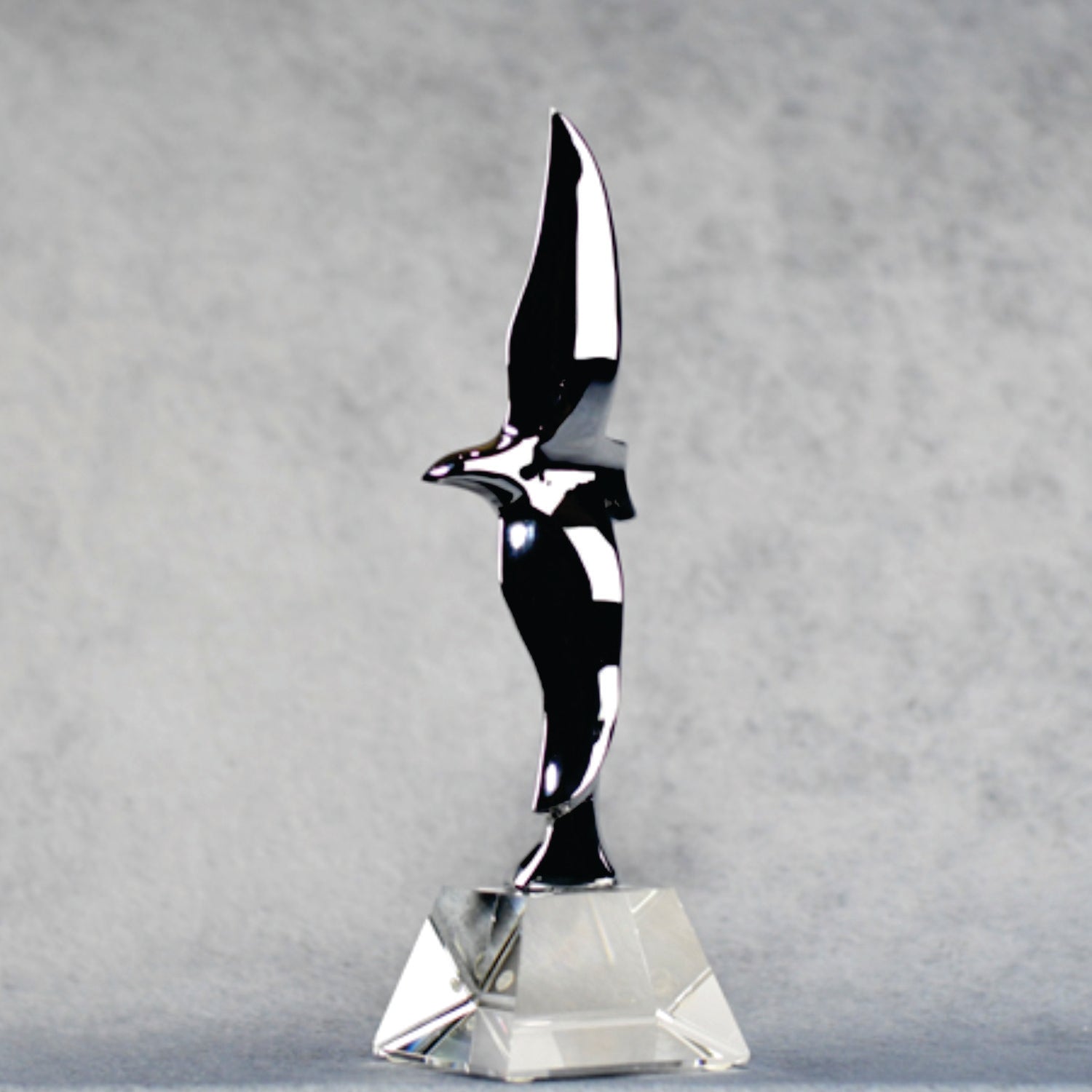 Chrome Eagle w/Crystal Base - Monarch Trophy Studio