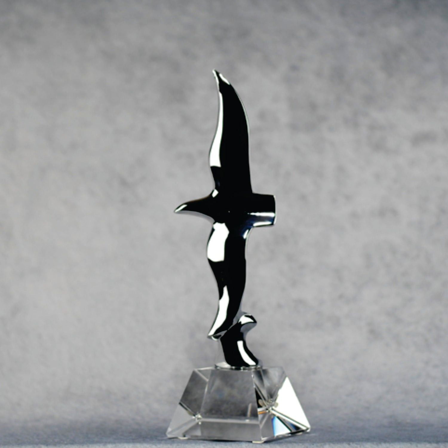 Chrome Eagle w/Crystal Base - Monarch Trophy Studio