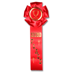 Rosette 1 Streamer Ribbon - Monarch Trophy Studio