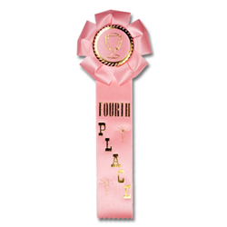 Rosette 1 Streamer Ribbon - Monarch Trophy Studio