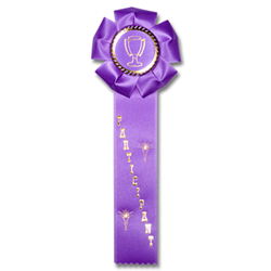 Rosette 1 Streamer Ribbon - Monarch Trophy Studio