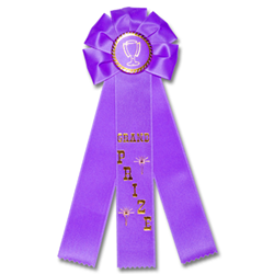 Rosette 3 Streamer Ribbon - Monarch Trophy Studio