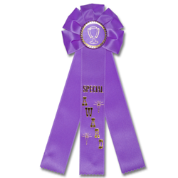 Rosette 3 Streamer Ribbon - Monarch Trophy Studio