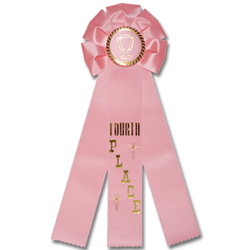 Rosette 3 Streamer Ribbon - Monarch Trophy Studio