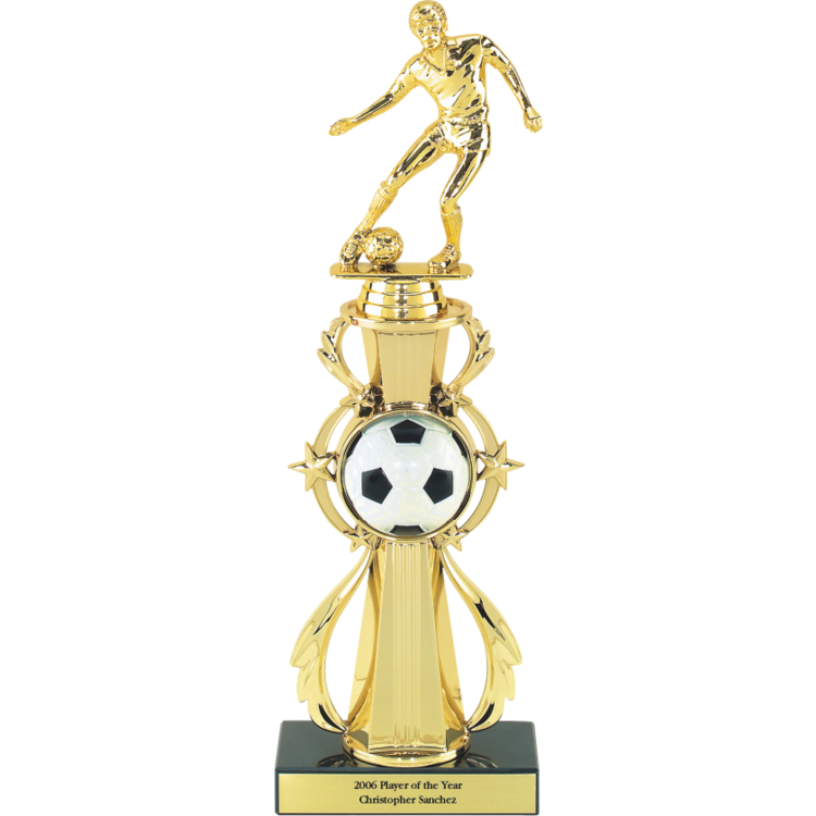 3D Full Color Sport Ball Star Riser Award Trophy - Monarch Trophy Studio