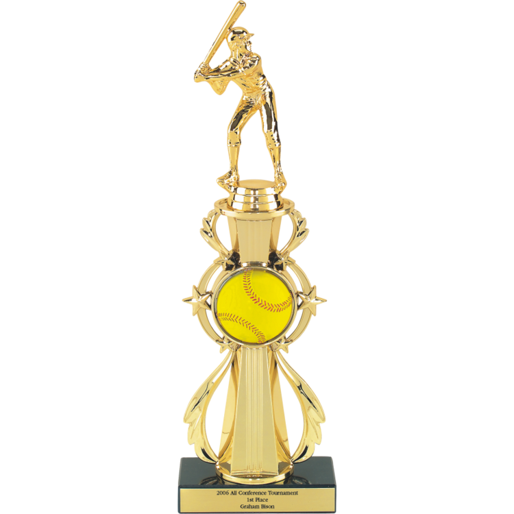 3D Full Color Sport Ball Star Riser Award Trophy - Monarch Trophy Studio