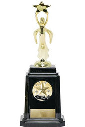 Large Modern Victory with Star Figure on Base - Monarch Trophy Studio